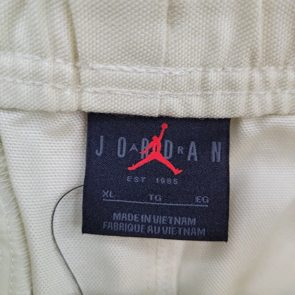 Jordan x SoleFly Diamond Shorts Mens XL Cream Embroidered FQ3806-203